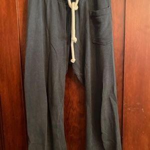 Jungmaven Dark Blue Cropped Sweatpants